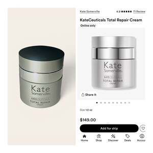 Kate Somerville® Kateceuticals® Total Repair Cream. NEW. MSRP $149.